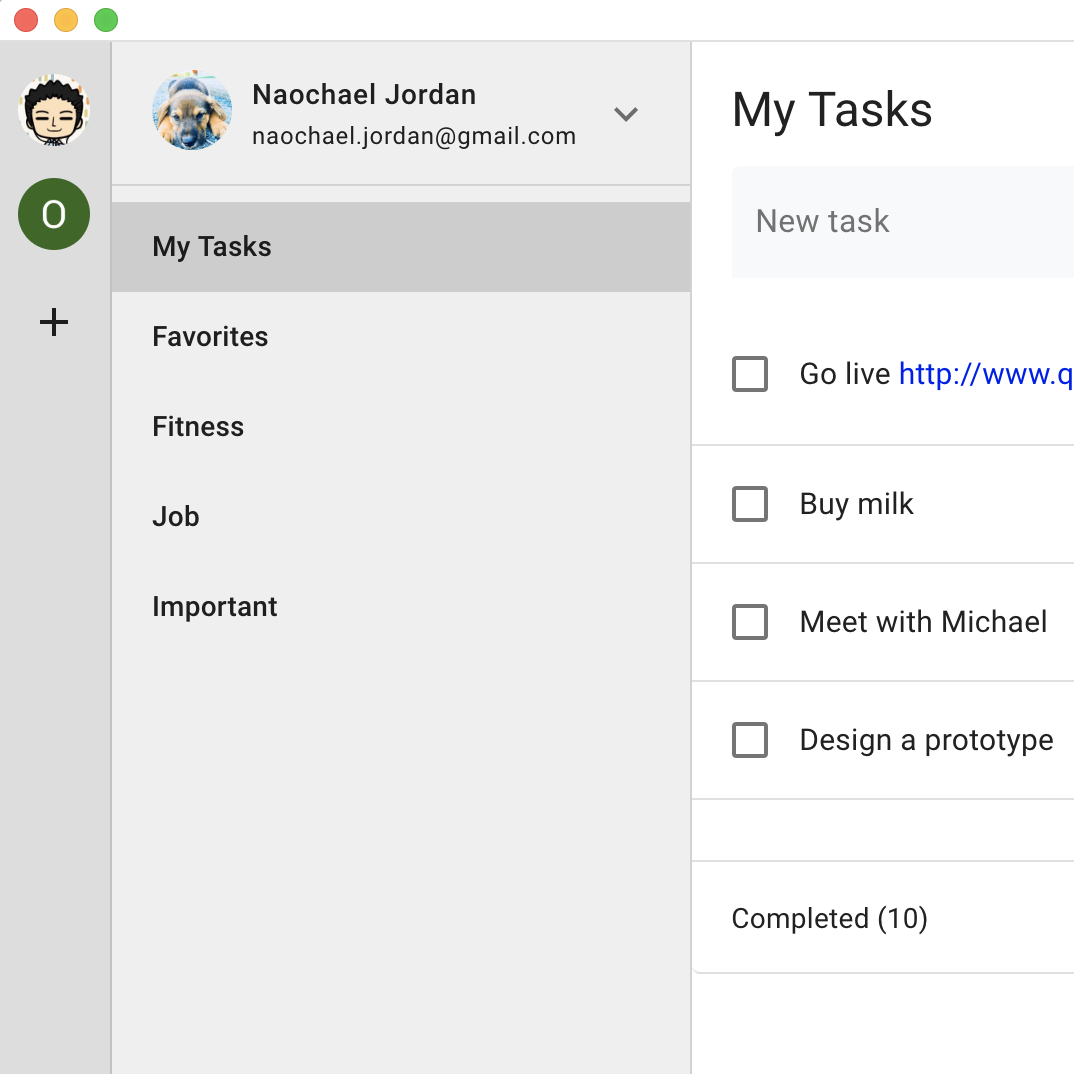 Google Tasks Client screenshot